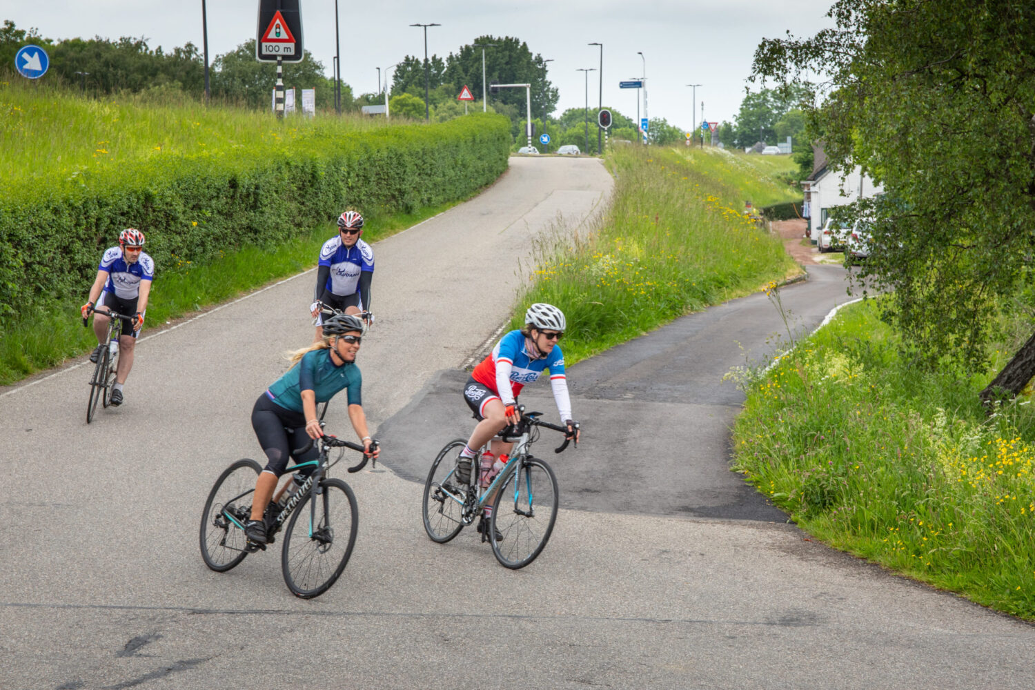 Fietsers tijdens de derde Laudame Financials Wielertour