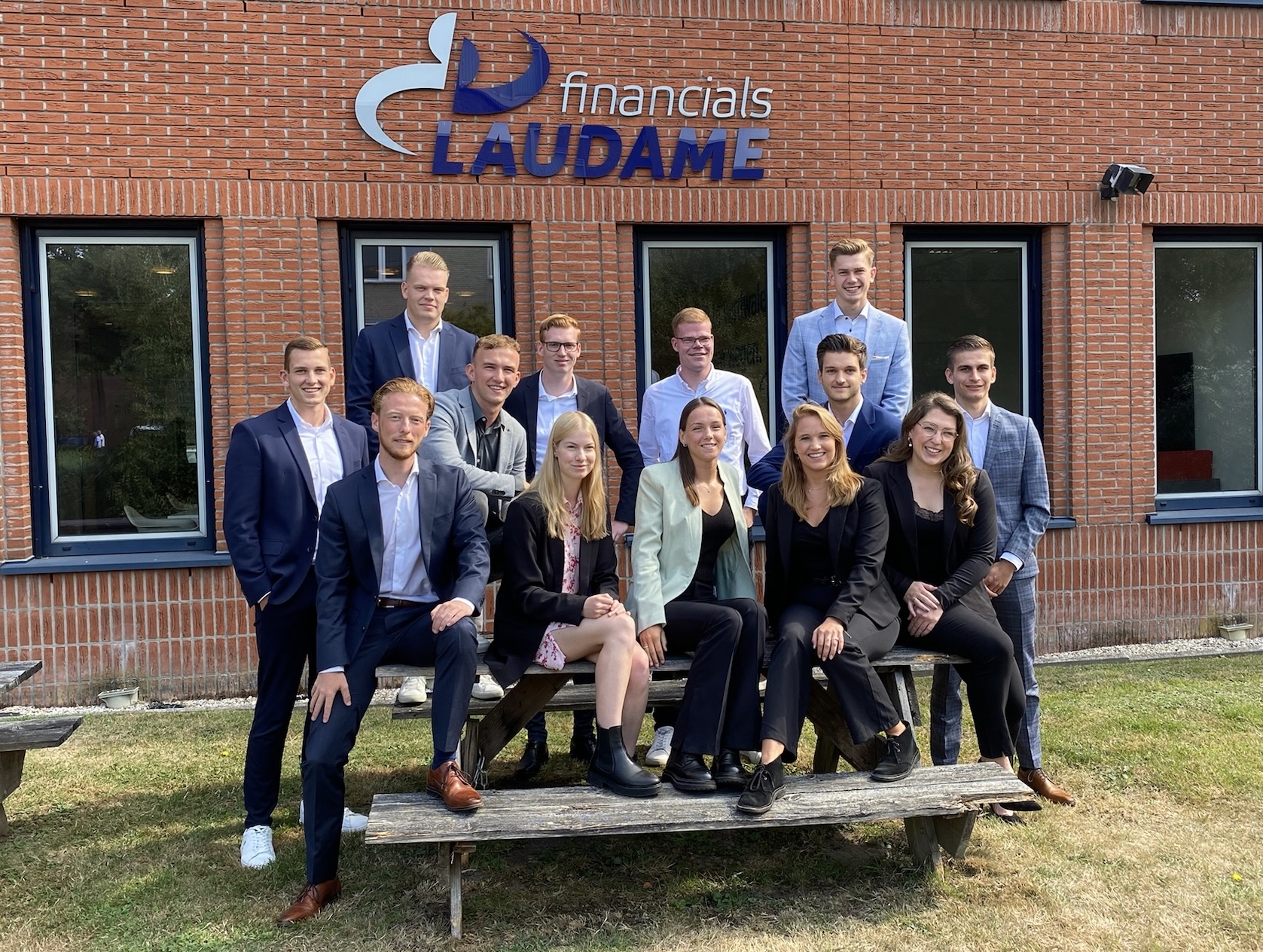 Groepsfoto nieuwe collega's Laudame Financials